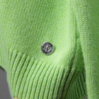 HERMES エルメス / 23SS カシミヤ コットン プルオーバー ニット / 3E2604D1 / size 40 (GREEN)