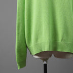 HERMES エルメス / 23SS カシミヤ コットン プルオーバー ニット / 3E2604D1 / size 40 (GREEN)