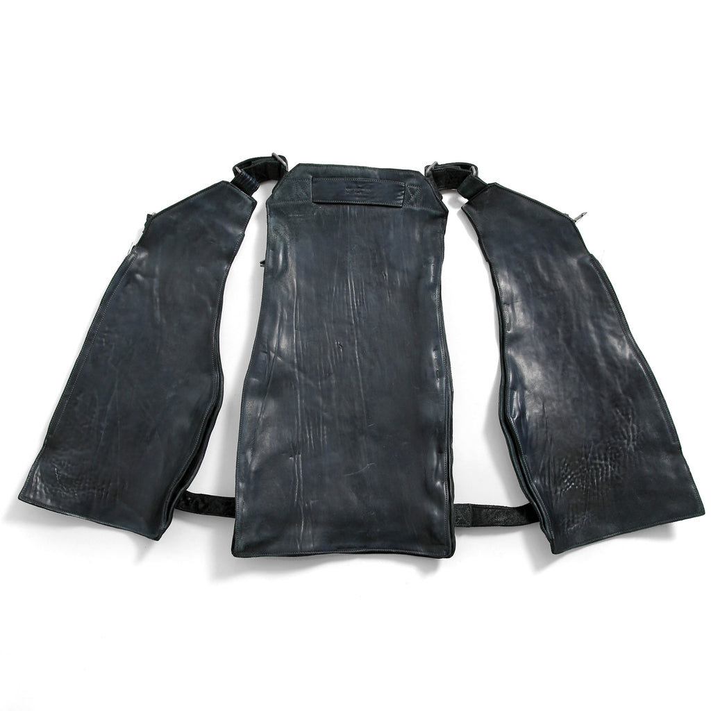 新品 CAROL CHRISTIAN POELL / 2018年 Horse Cordovan O.D / VEST BAG / size 46 (19 NAVY)