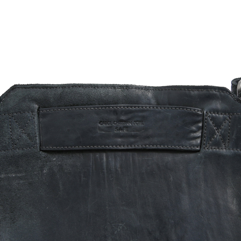 新品 CAROL CHRISTIAN POELL / 2018年 Horse Cordovan O.D / VEST BAG / size 46 (19 NAVY)