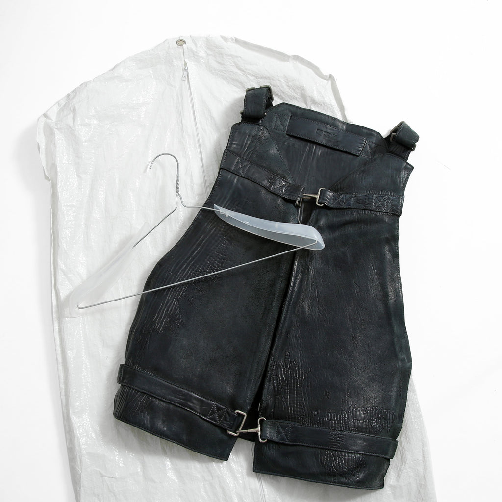 新品 CAROL CHRISTIAN POELL / 2018年 Horse Cordovan O.D / VEST BAG / size 46 (19 NAVY)