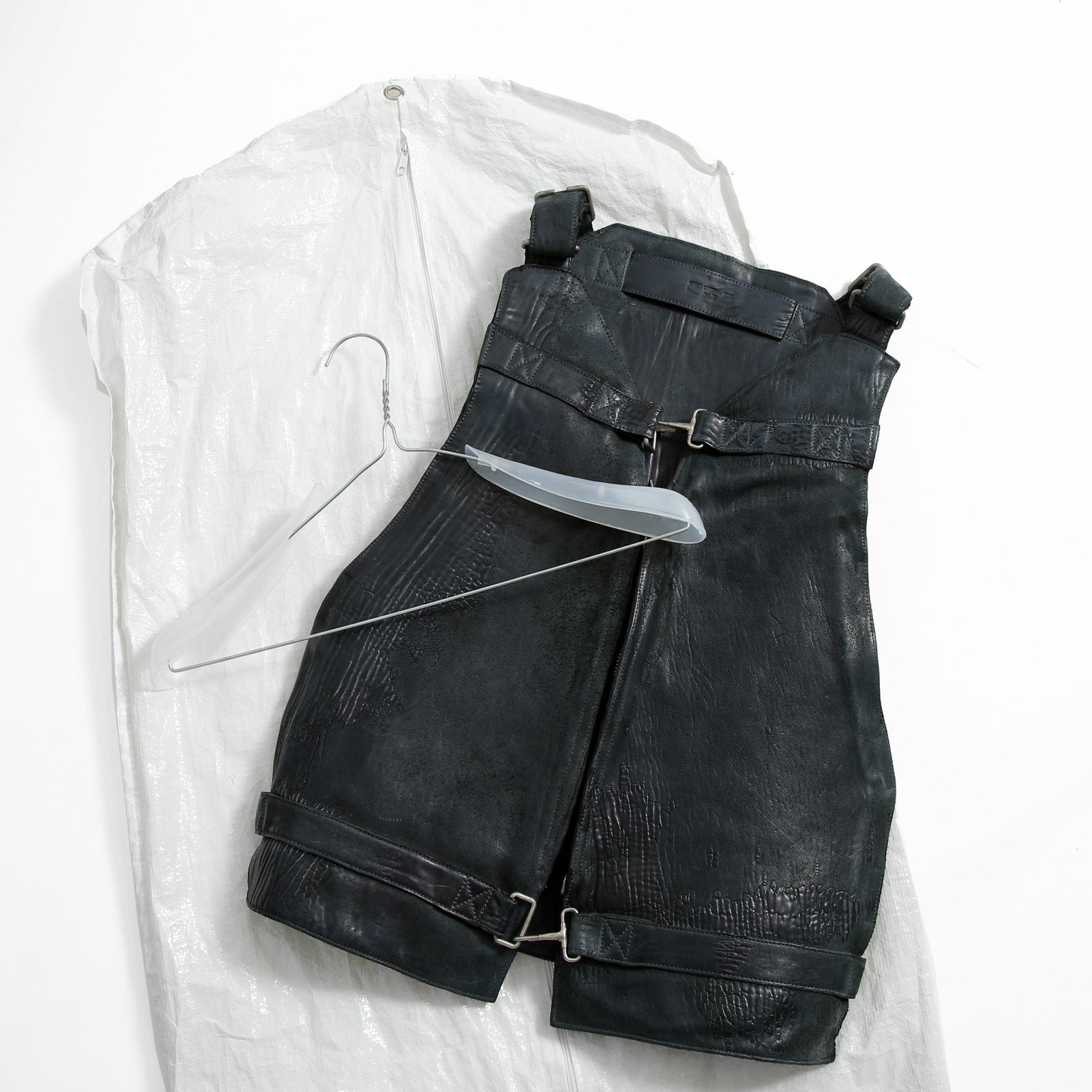 新品 CAROL CHRISTIAN POELL / 2018年 Horse Cordovan O.D / VEST BAG / size 46 (19 NAVY)