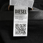 DIESEL ディーゼル / 2023AW 極美品 L-Met / DIESEL ロゴ レザー ジャケット / カウハイド / size 46 (BLACK)