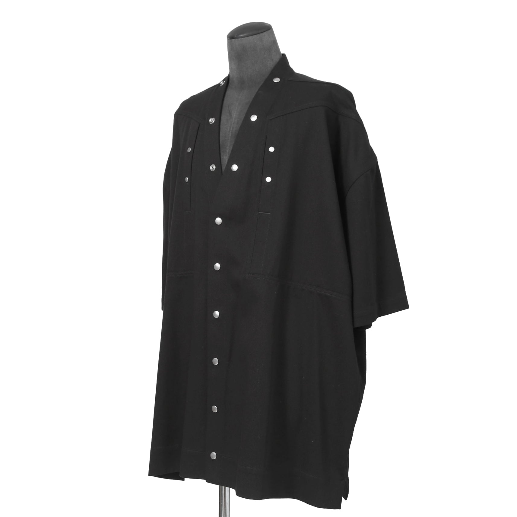 美品 Rick Owens リックオウエンス / 22SS FOGACHINE / FOGPOCKET MAGNUM 半袖シャツ / RU01B1294-HDX / size 48 (BLACK)