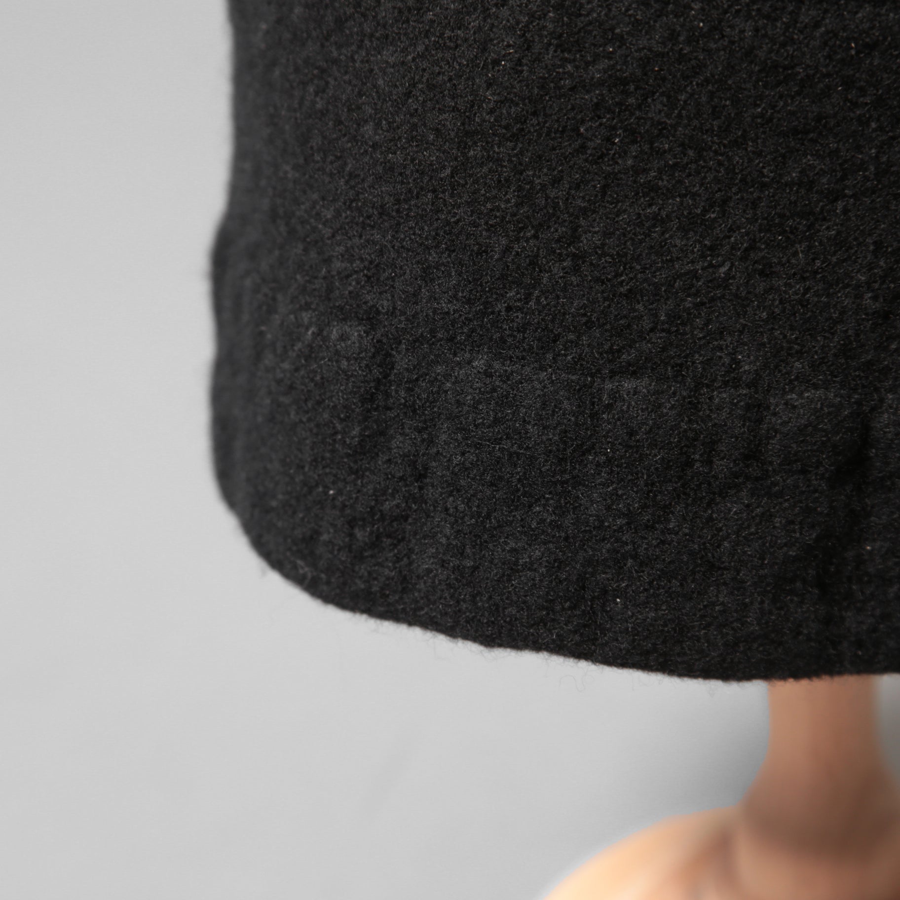 CEDRIC JACQUEMYN セドリックジャックミン / 19AW 美品 シュリンク加工 ウール ニットキャップ / BLACK