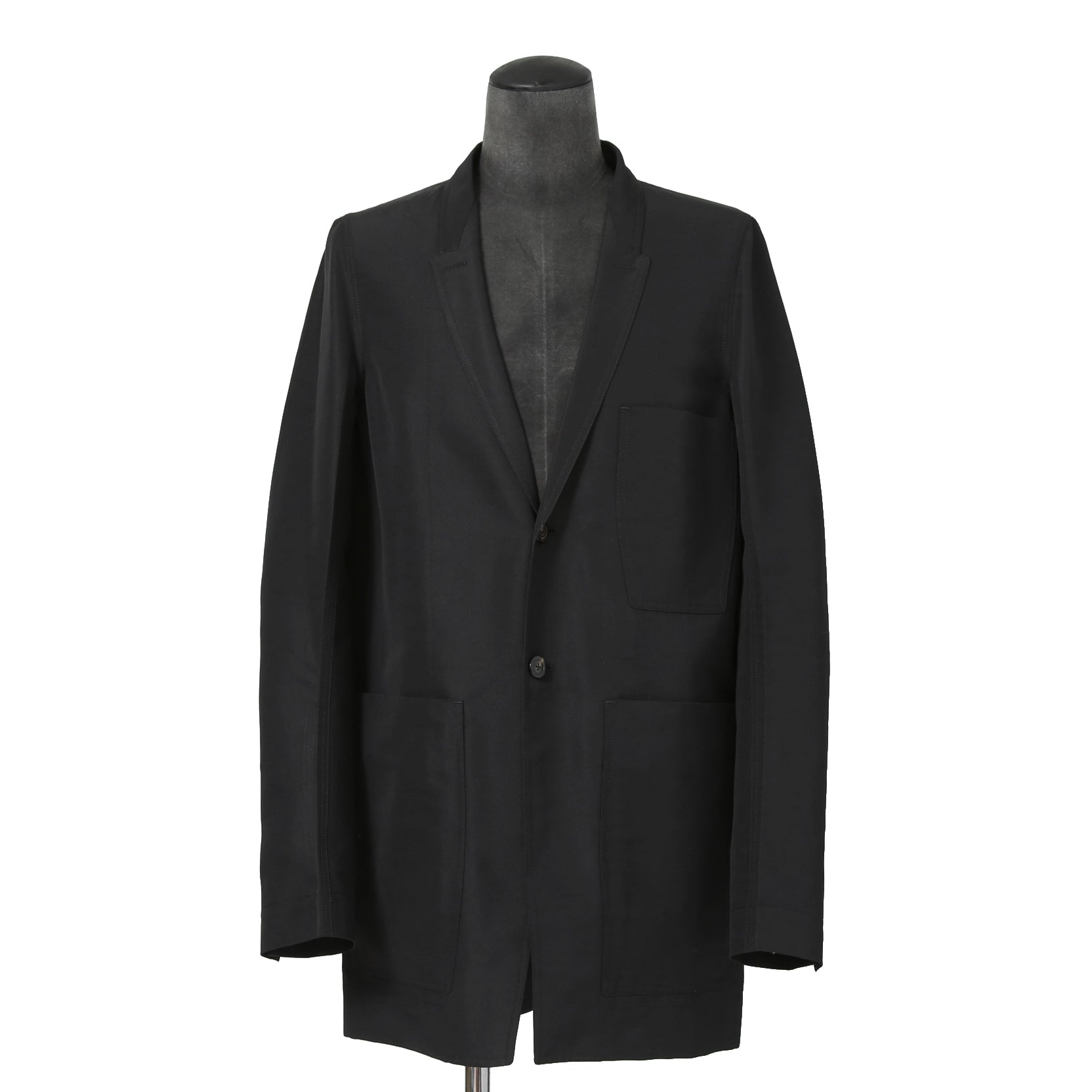 美品 Rick Owens リックオエンス / 21SS PHLEGETHON / LIDO JACKET リドジャケット RU21S6723-ST  / size 46 (BLACK)