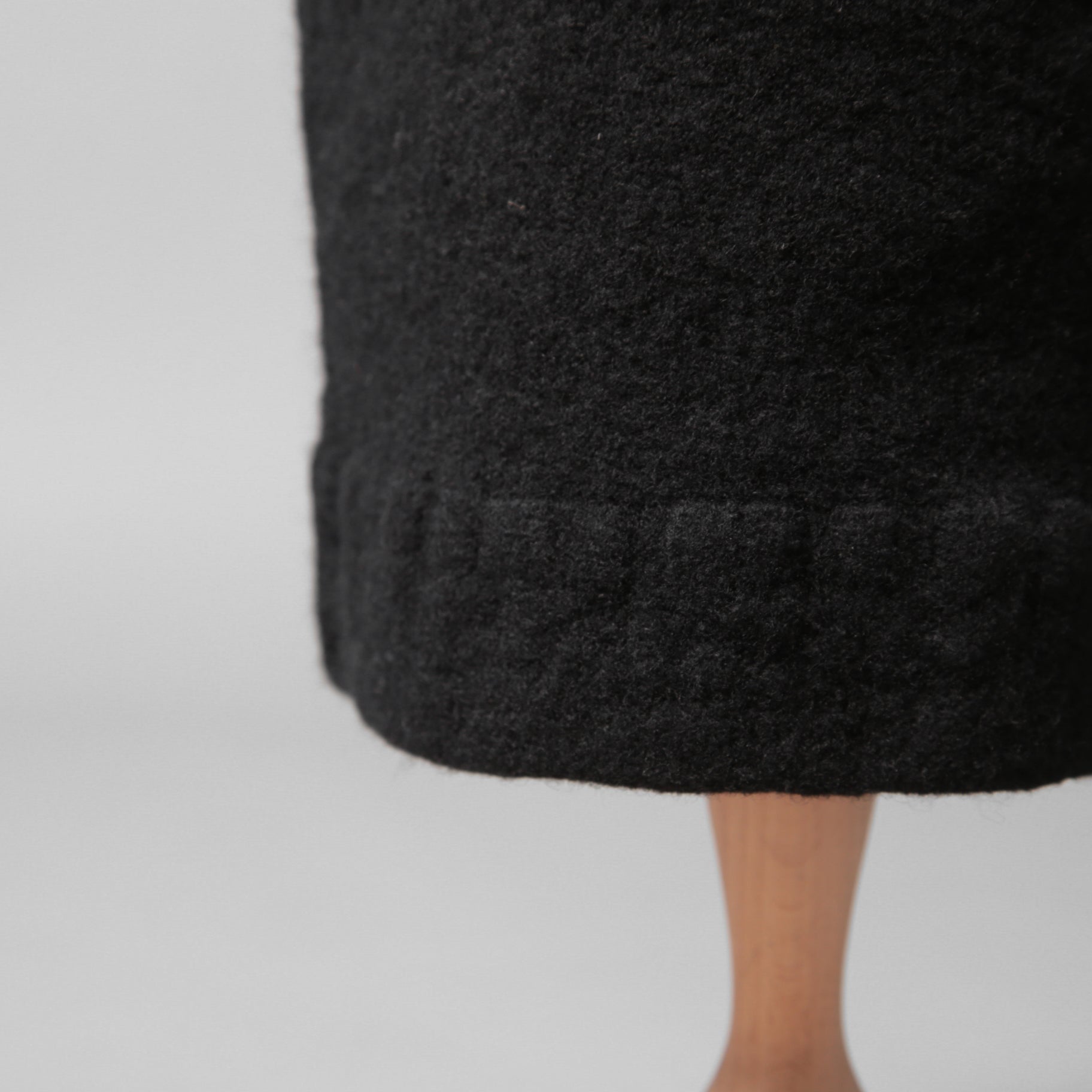 CEDRIC JACQUEMYN セドリックジャックミン / 19AW 美品 シュリンク加工 ウール ニットキャップ / BLACK