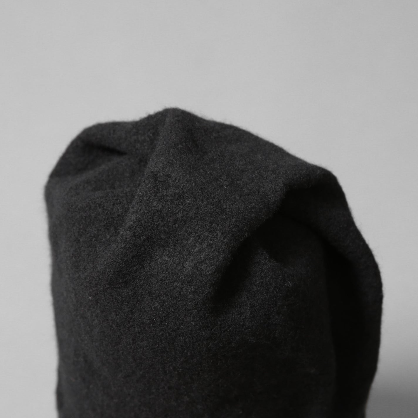 CEDRIC JACQUEMYN セドリックジャックミン / 19AW 美品 シュリンク加工 ウール ニットキャップ / BLACK