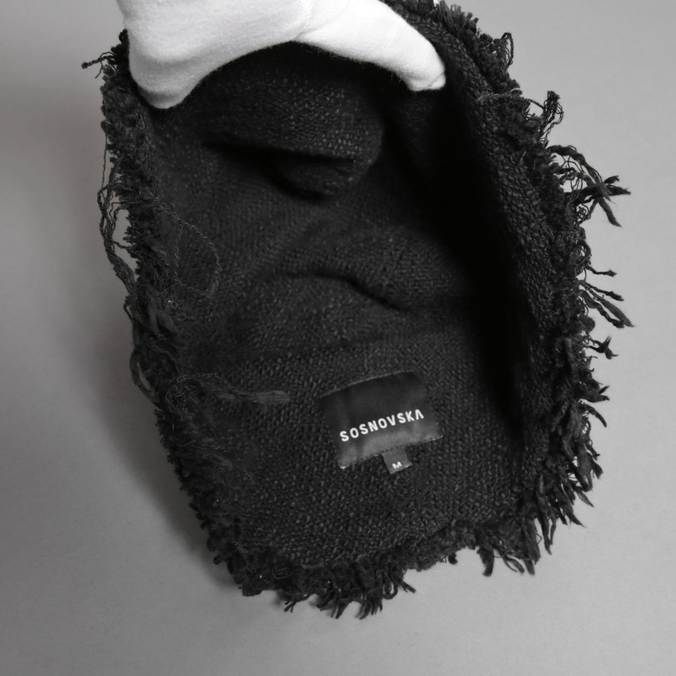 SOSNOVSKA ソスノブスカ / 19AW RAW EDGES HAT / ニット ハット / size