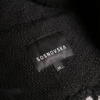 SOSNOVSKA ソスノブスカ / 19AW RAW EDGES HAT / ニット ハット / size M (BLACK)