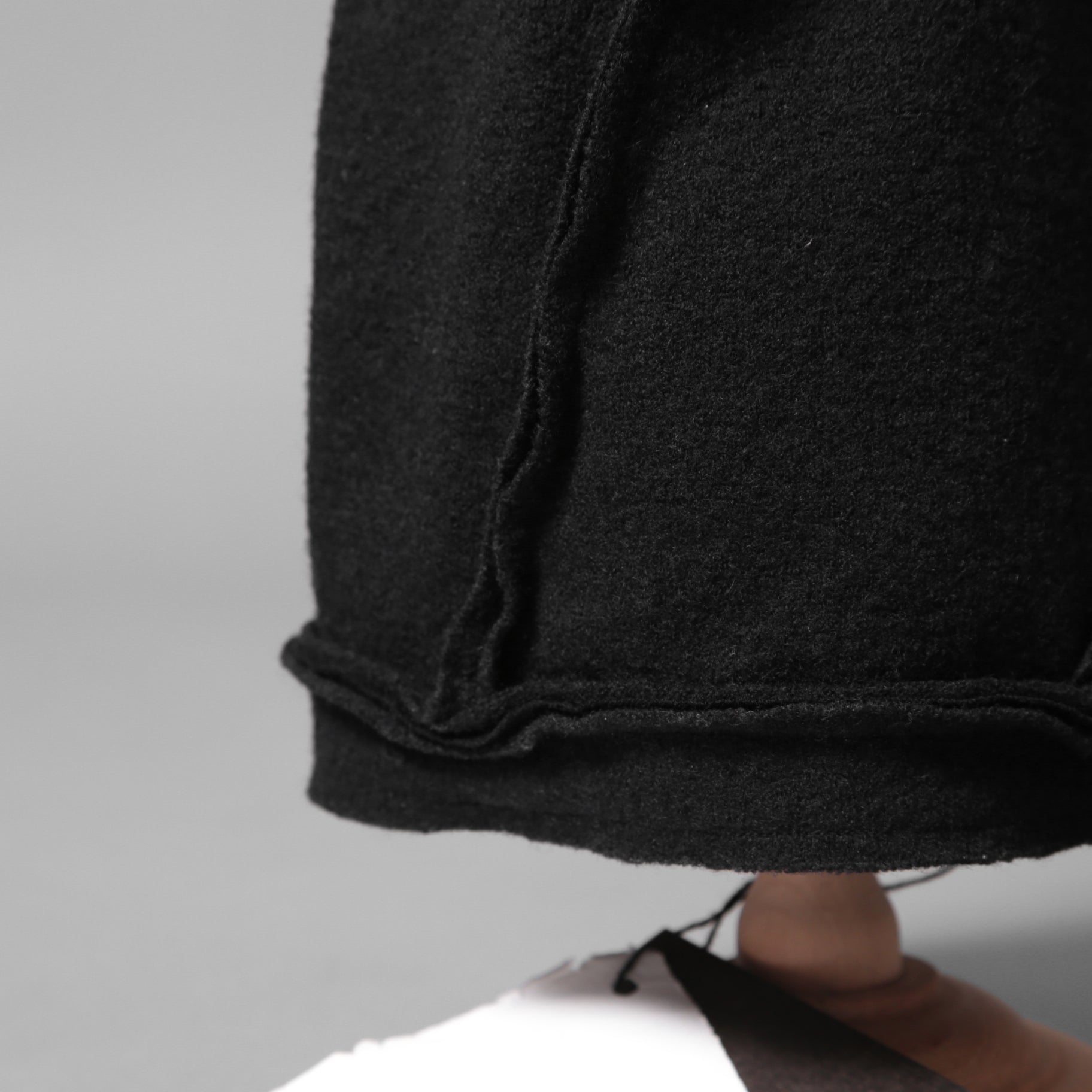 SOSNOVSKA ソスノブスカ / 18AW WOOLEN OUTSIDE SEAMSTRESS KNITCAP / ニットキャップ / size M (BLACK)