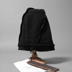 SOSNOVSKA ソスノブスカ / 18AW WOOLEN OUTSIDE SEAMSTRESS KNITCAP / ニットキャップ / size M (BLACK)