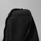 SOSNOVSKA ソスノブスカ / 18AW WOOLEN OUTSIDE SEAMSTRESS KNITCAP / ニットキャップ / size M (BLACK)