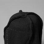 SOSNOVSKA ソスノブスカ / 18AW WOOLEN OUTSIDE SEAMSTRESS KNITCAP / ニットキャップ / size M (BLACK)