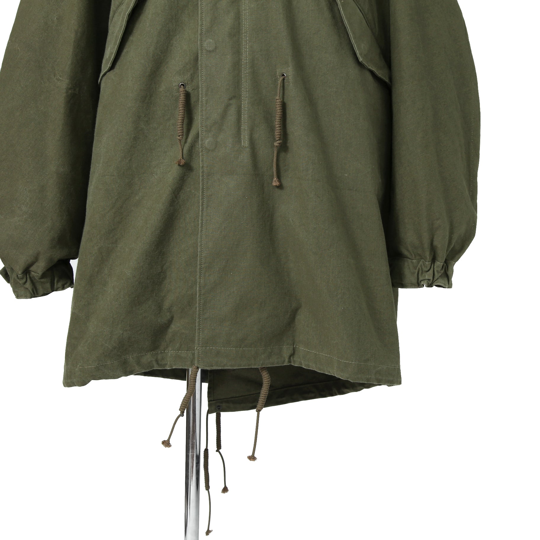 新品 READYMADE レディメイド / FISHTAIL PARKA / READYMADE LOGO ライナー / VINTAGE U.S ARMY TENT / size 2 (KHKAI) ロングコート