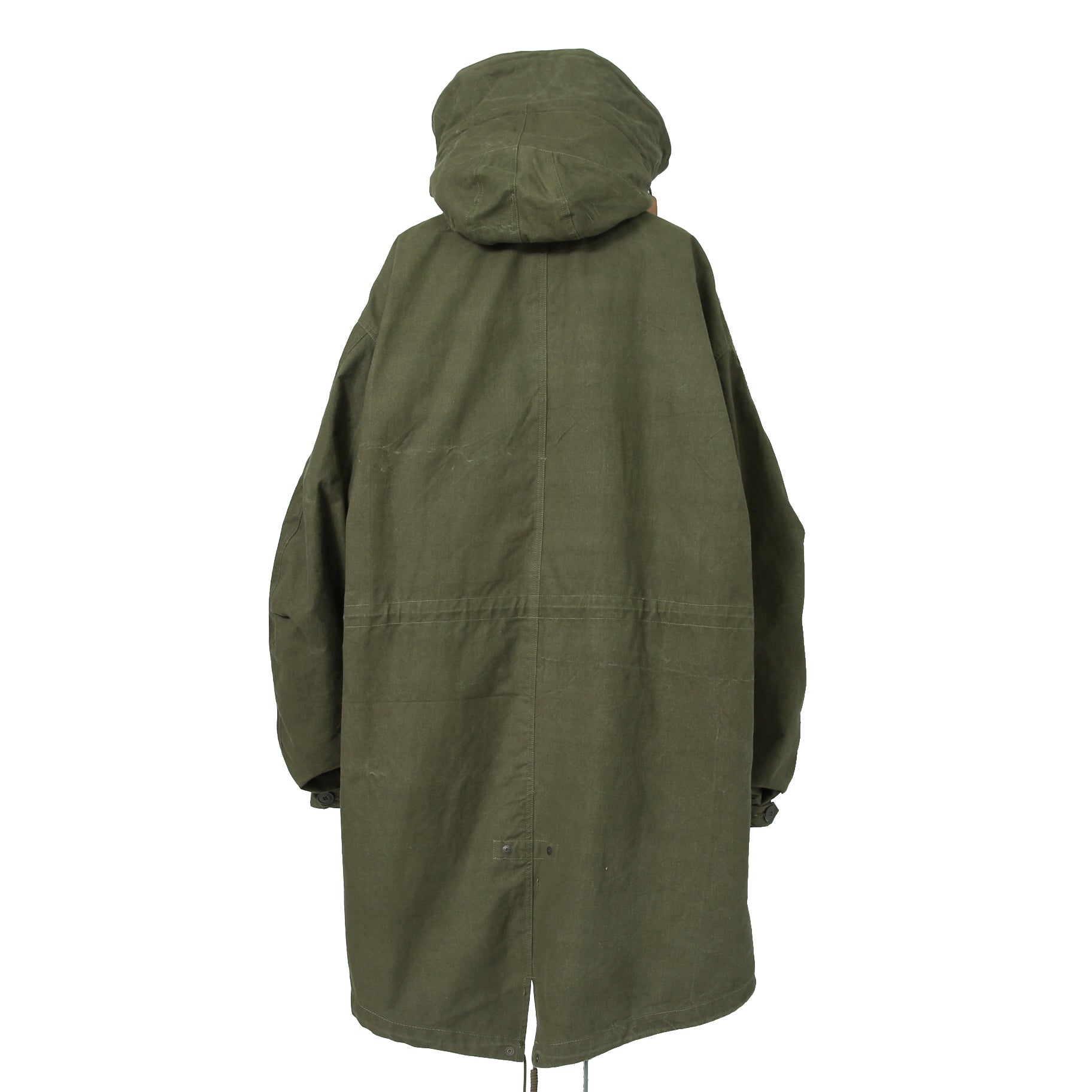 新品 READYMADE レディメイド / FISHTAIL PARKA / READYMADE LOGO ライナー / VINTAGE U.S ARMY TENT / size 2 (KHKAI) ロングコート