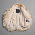 FENDI フェンディ/ 美品 カール・ラガーフェルド期 フォックス ファー ボレロ ノースリーブジャケット / size 40 (BEIGE)