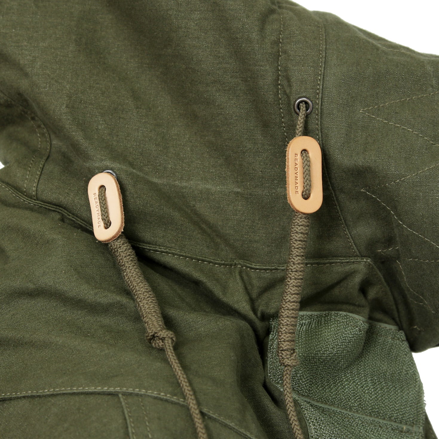 新品 READYMADE レディメイド / FISHTAIL PARKA / READYMADE LOGO ライナー / VINTAGE U.S ARMY TENT / size 2 (KHKAI) ロングコート