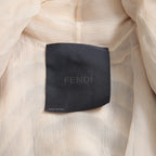 FENDI フェンディ/ 美品 カール・ラガーフェルド期 フォックス ファー ボレロ ノースリーブジャケット / size 40 (BEIGE)