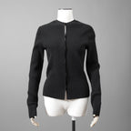 FENDI フェンディ /  2022年製  袖FFロゴ リブニット セーター カーディガン / FZC963 / size42 (BLACK)