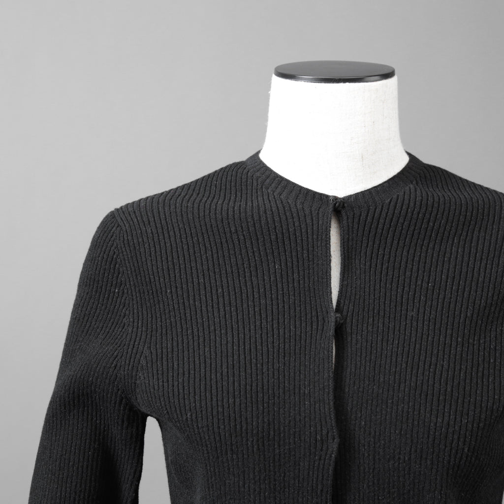 FENDI フェンディ /  2022年製  袖FFロゴ リブニット セーター カーディガン / FZC963 / size42 (BLACK)