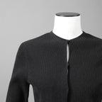 FENDI フェンディ /  2022年製  袖FFロゴ リブニット セーター カーディガン / FZC963 / size42 (BLACK)