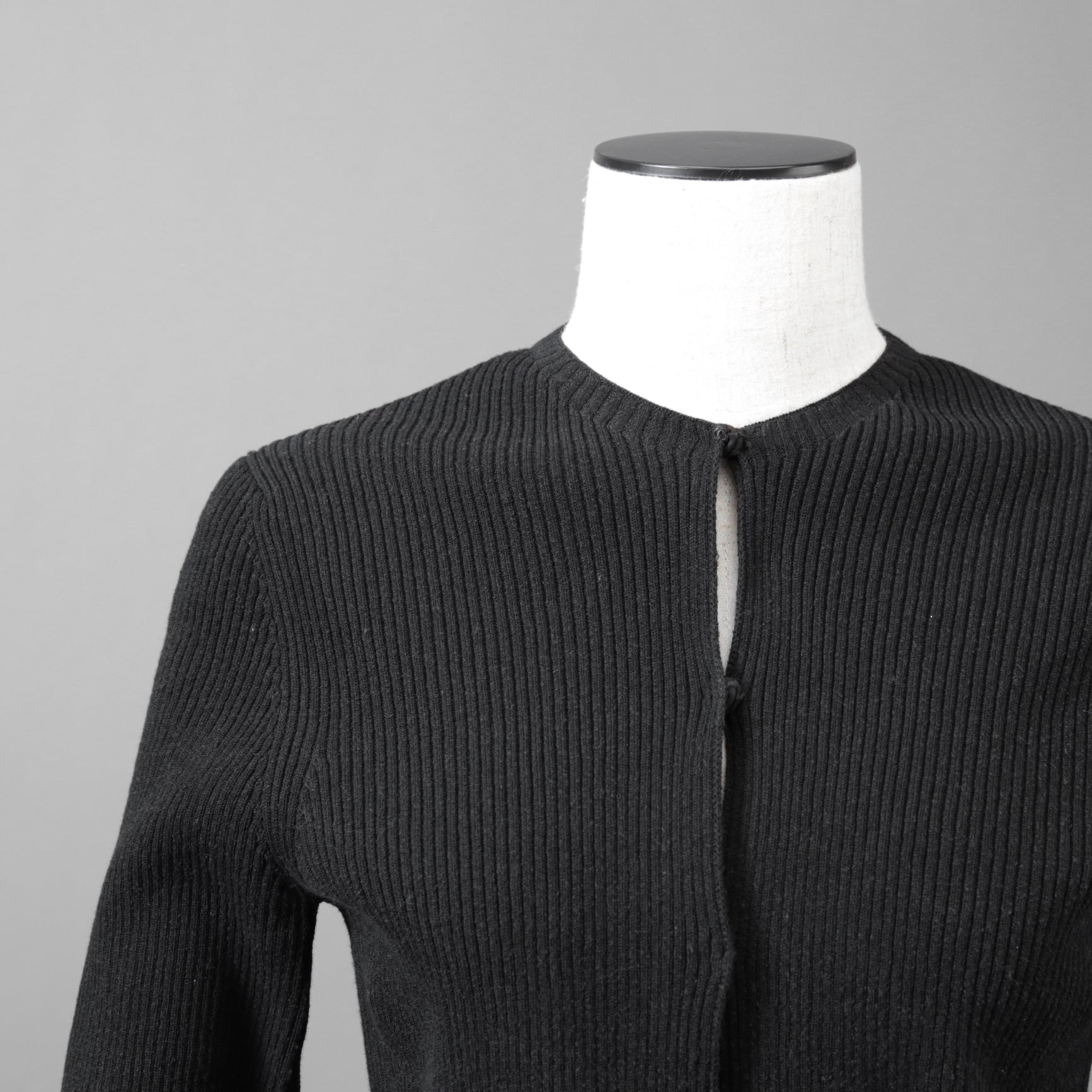 FENDI フェンディ /  2022年製  袖FFロゴ リブニット セーター カーディガン / FZC963 / size42 (BLACK)