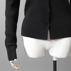 FENDI フェンディ /  2022年製  袖FFロゴ リブニット セーター カーディガン / FZC963 / size42 (BLACK)