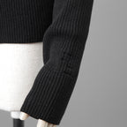 FENDI フェンディ /  2022年製  袖FFロゴ リブニット セーター カーディガン / FZC963 / size42 (BLACK)