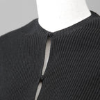 FENDI フェンディ /  2022年製  袖FFロゴ リブニット セーター カーディガン / FZC963 / size42 (BLACK)