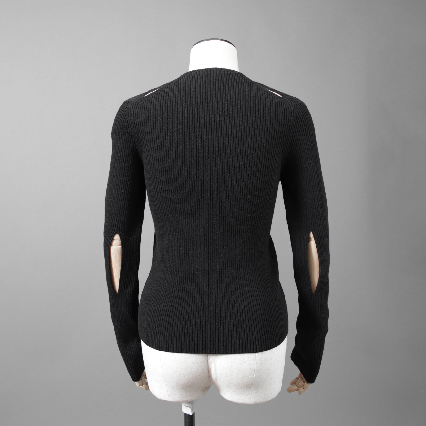 FENDI フェンディ /  2022年製  袖FFロゴ リブニット セーター カーディガン / FZC963 / size42 (BLACK)