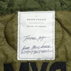 新品 READYMADE レディメイド / FISHTAIL PARKA / READYMADE LOGO ライナー / VINTAGE U.S ARMY TENT / size 2 (KHKAI) ロングコート