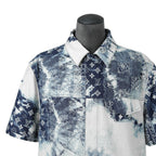 美品 LOUISVUITTON ルイヴィトン / 2022AW モノグラムバンダナ ショートスリーブ デニム シャツ / RM222M NW2 HNS17X / size M