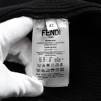 FENDI フェンディ /  2022年製  袖FFロゴ リブニット セーター カーディガン / FZC963 / size42 (BLACK)