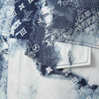 美品 LOUISVUITTON ルイヴィトン / 2022AW モノグラムバンダナ ショートスリーブ デニム シャツ / RM222M NW2 HNS17X / size M