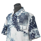 美品 LOUISVUITTON ルイヴィトン / 2022AW モノグラムバンダナ ショートスリーブ デニム シャツ / RM222M NW2 HNS17X / size M