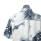 美品 LOUISVUITTON ルイヴィトン / 2022AW モノグラムバンダナ ショートスリーブ デニム シャツ / RM222M NW2 HNS17X / size M