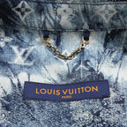 美品 LOUISVUITTON ルイヴィトン / 2022AW モノグラムバンダナ ショートスリーブ デニム シャツ / RM222M NW2 HNS17X / size M