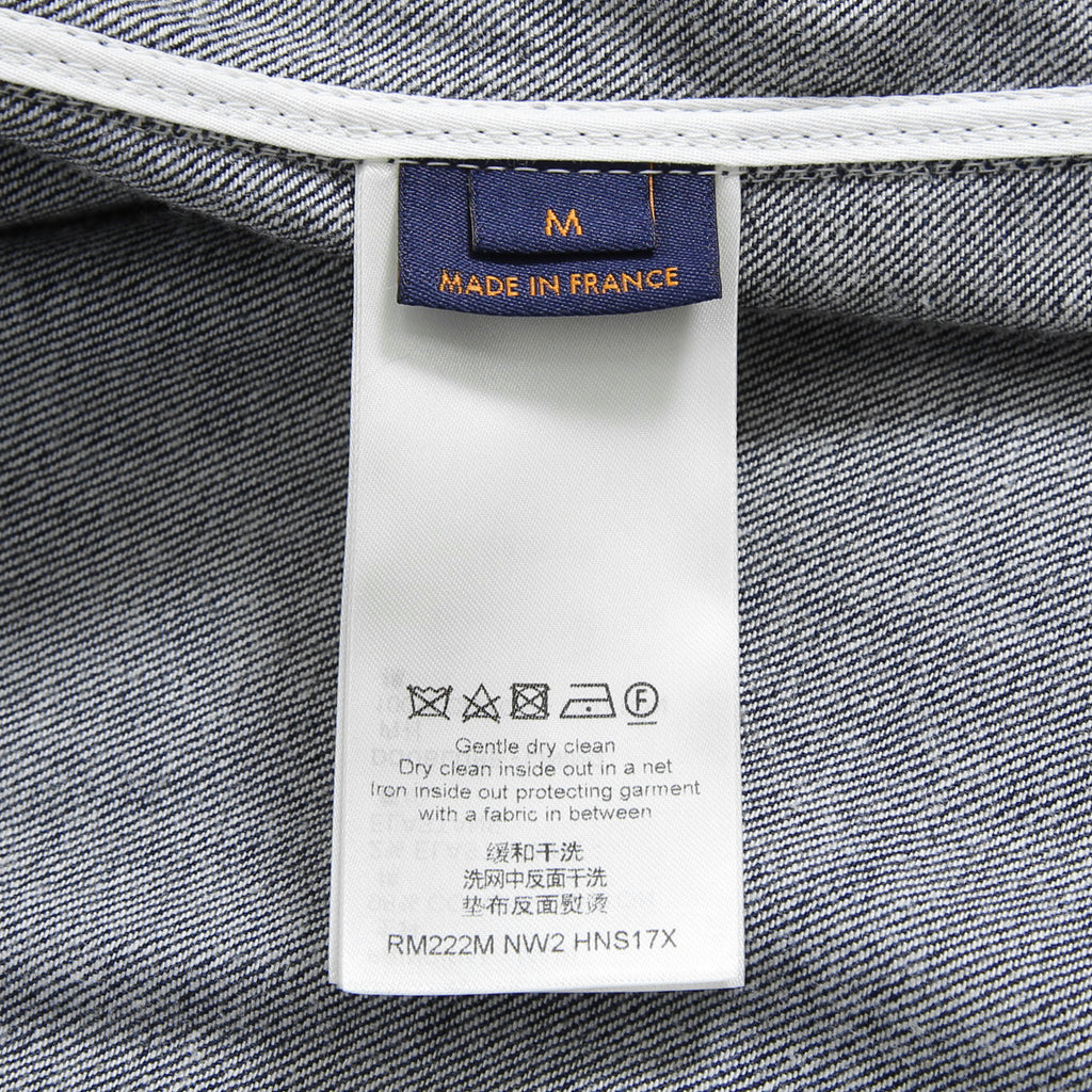 美品 LOUISVUITTON ルイヴィトン / 2022AW モノグラムバンダナ ショートスリーブ デニム シャツ / RM222M NW2 HNS17X / size M