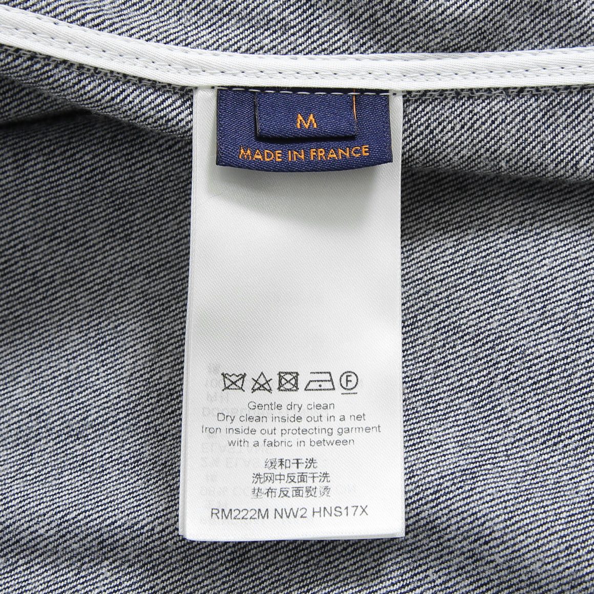 美品 LOUISVUITTON ルイヴィトン / 2022AW モノグラムバンダナ ショートスリーブ デニム シャツ / RM222M NW2 HNS17X / size M