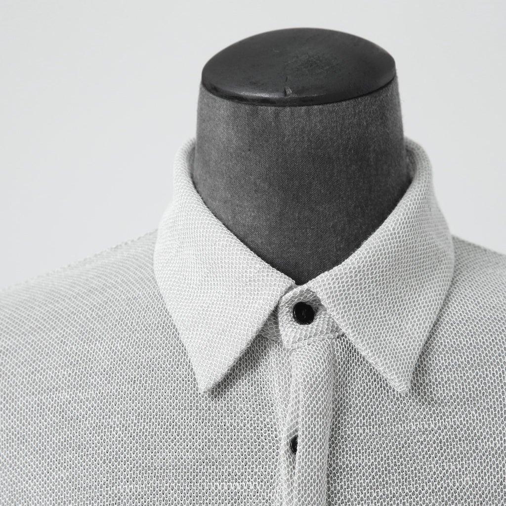 bajra バジュラ / 25SS 156UK02 ラミー混インレー ハーフ丈シャツ / size 3 (L.GRAY)