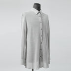 bajra バジュラ / 25SS 156UK02 ラミー混インレー ハーフ丈シャツ / size 3 (L.GRAY)