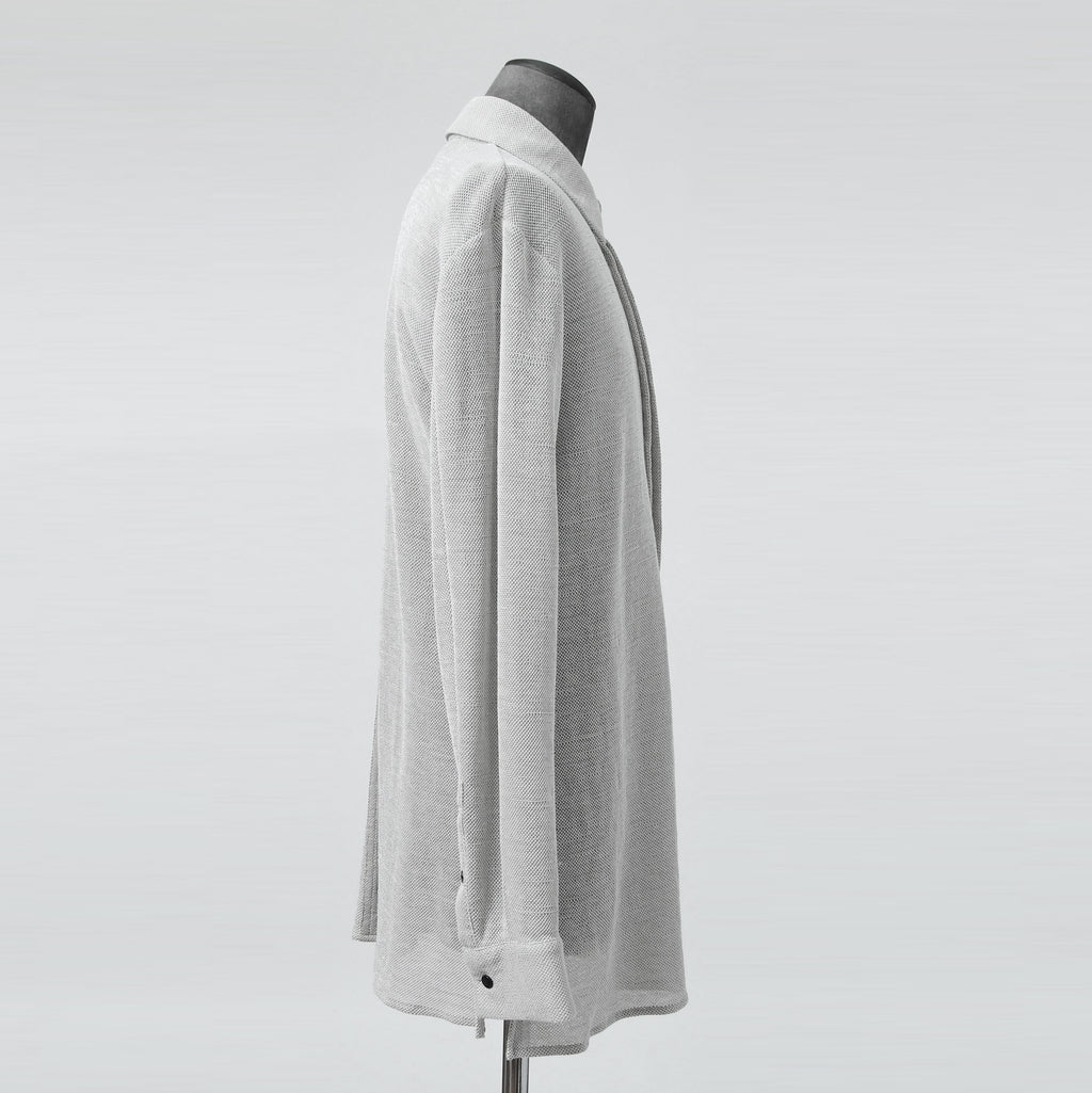 bajra バジュラ / 25SS 156UK02 ラミー混インレー ハーフ丈シャツ / size 3 (L.GRAY)