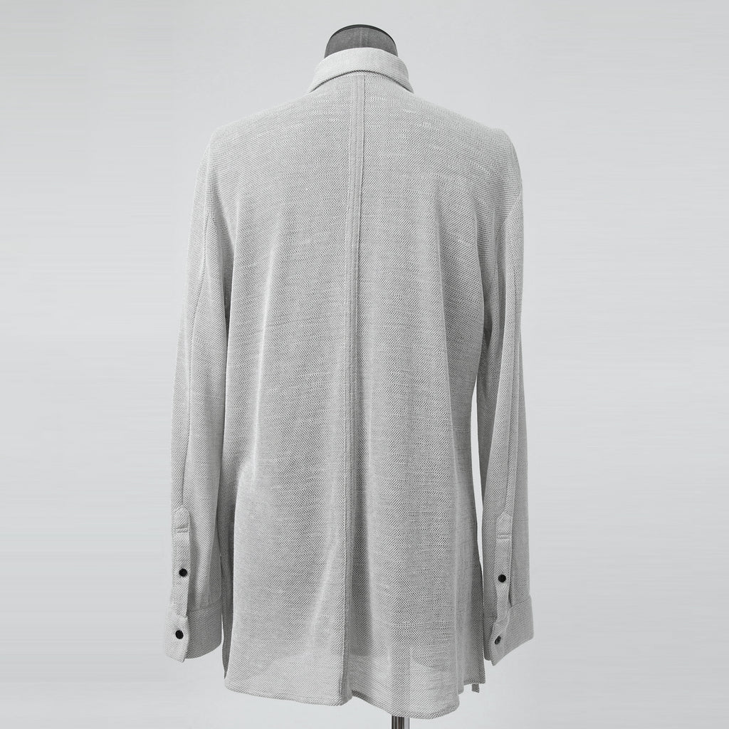 bajra バジュラ / 25SS 156UK02 ラミー混インレー ハーフ丈シャツ / size 3 (L.GRAY)