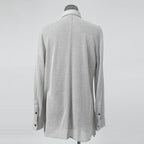 bajra バジュラ / 25SS 156UK02 ラミー混インレー ハーフ丈シャツ / size 3 (L.GRAY)