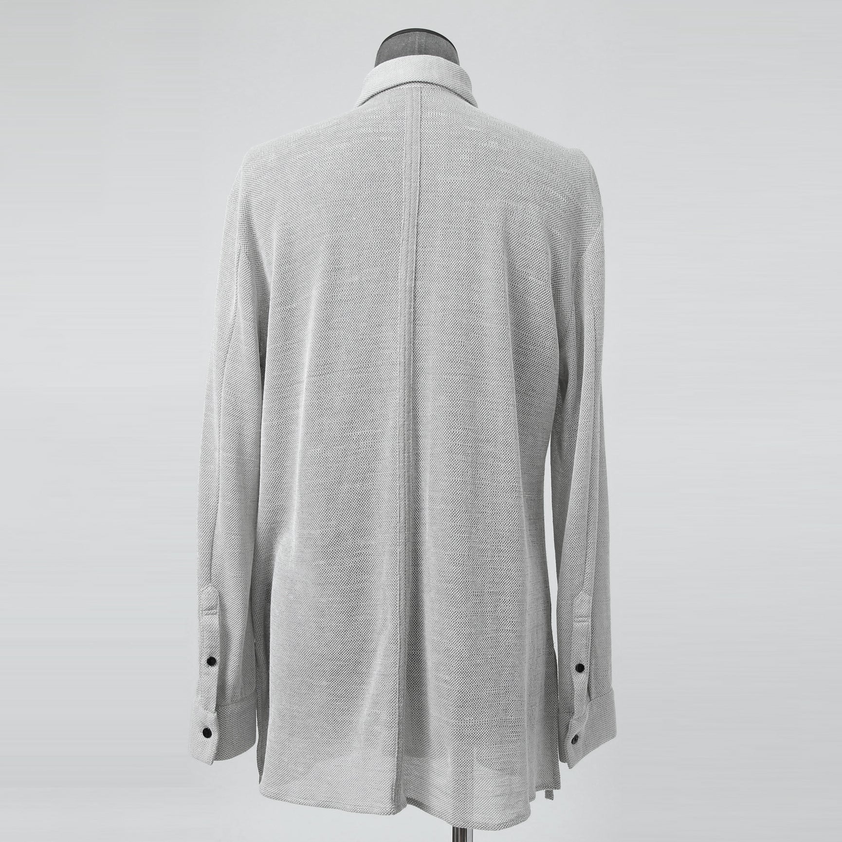 bajra バジュラ / 25SS 156UK02 ラミー混インレー ハーフ丈シャツ / size 3 (L.GRAY)