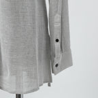 bajra バジュラ / 25SS 156UK02 ラミー混インレー ハーフ丈シャツ / size 3 (L.GRAY)