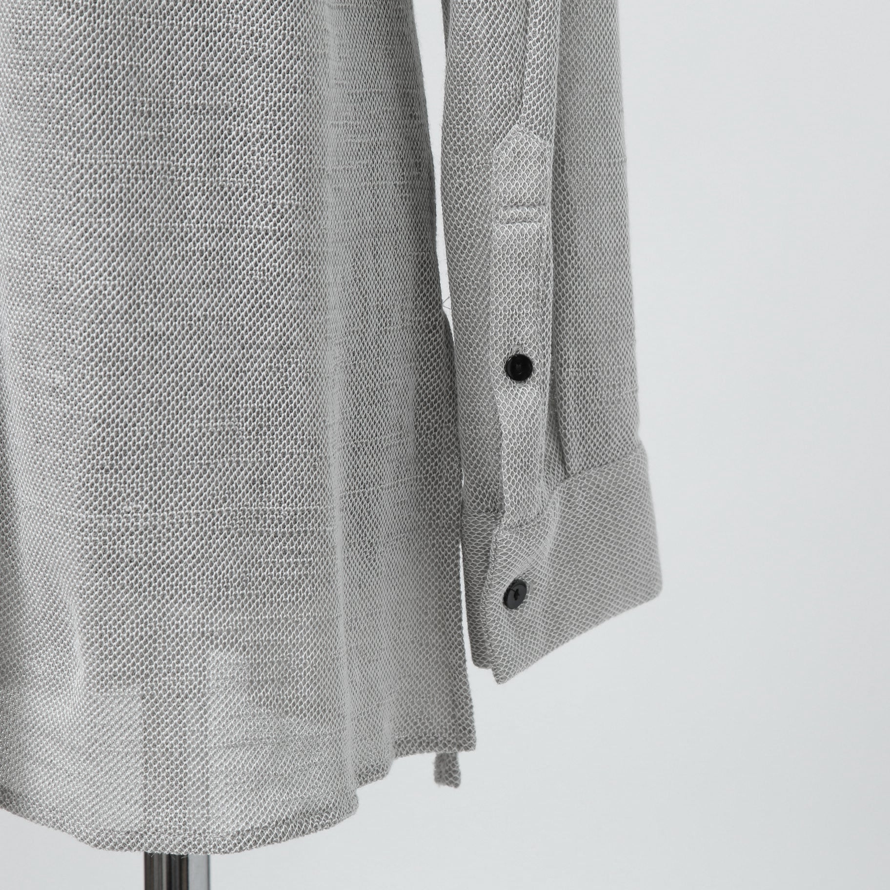 bajra バジュラ / 25SS 156UK02 ラミー混インレー ハーフ丈シャツ / size 3 (L.GRAY)