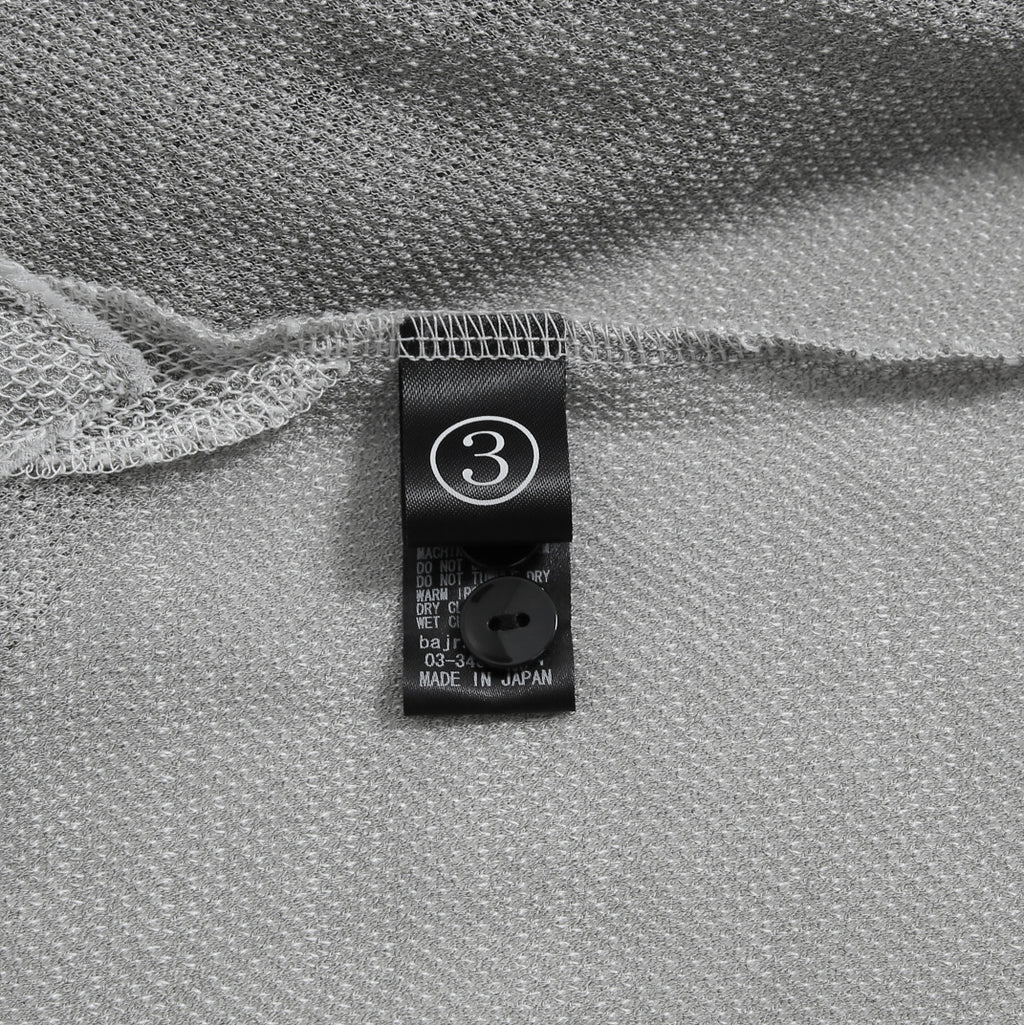 bajra バジュラ / 25SS 156UK02 ラミー混インレー ハーフ丈シャツ / size 3 (L.GRAY)