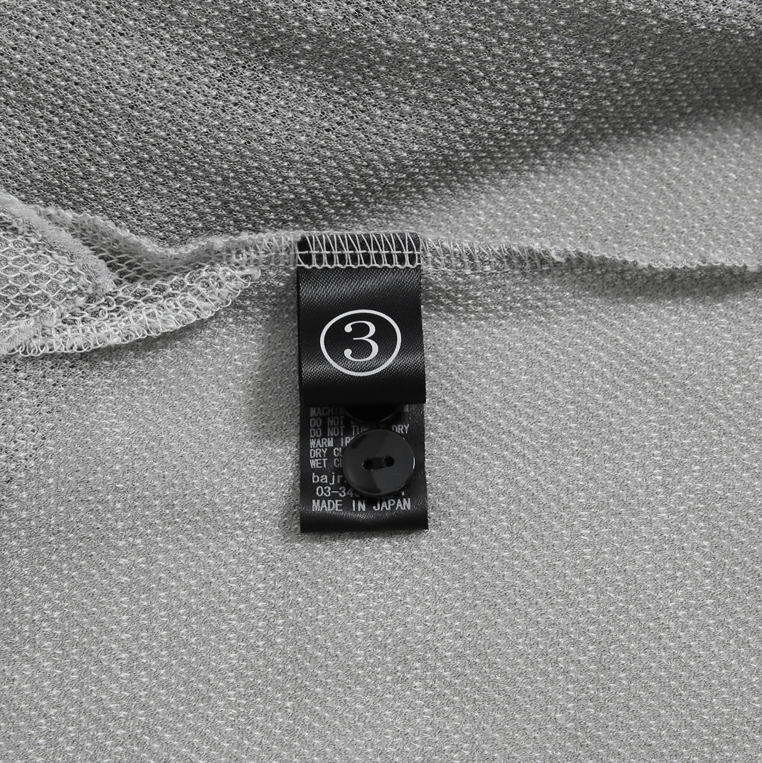 bajra バジュラ / 25SS 156UK02 ラミー混インレー ハーフ丈シャツ / size 3 (L.GRAY)